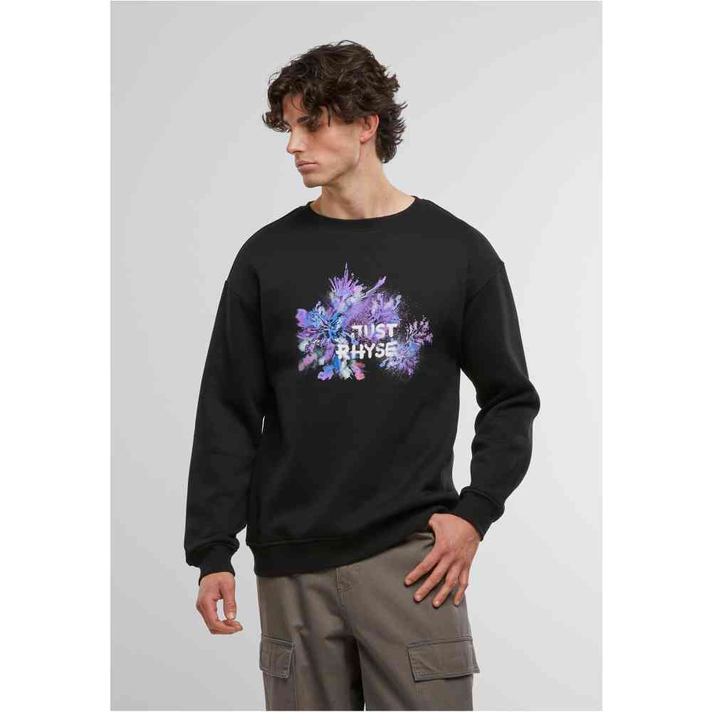 Just Rhyse - Firework Sweater/trui - Zwart/Paars